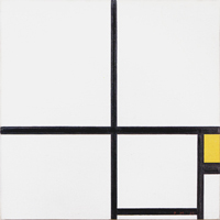 Piet Mondrian Composition with Yellow 1930